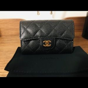Chanel Classic Card Holder-Grained Calfskin & Gold